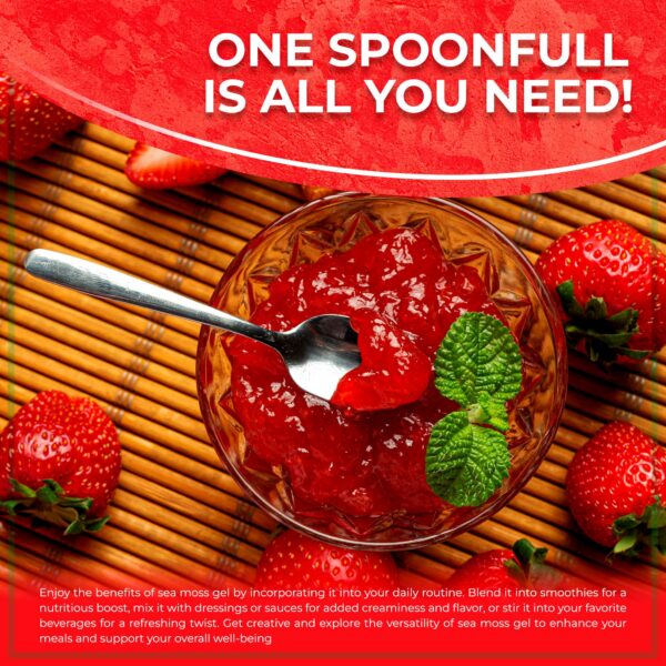 Gel de Seamoss con Sabor a Fresa