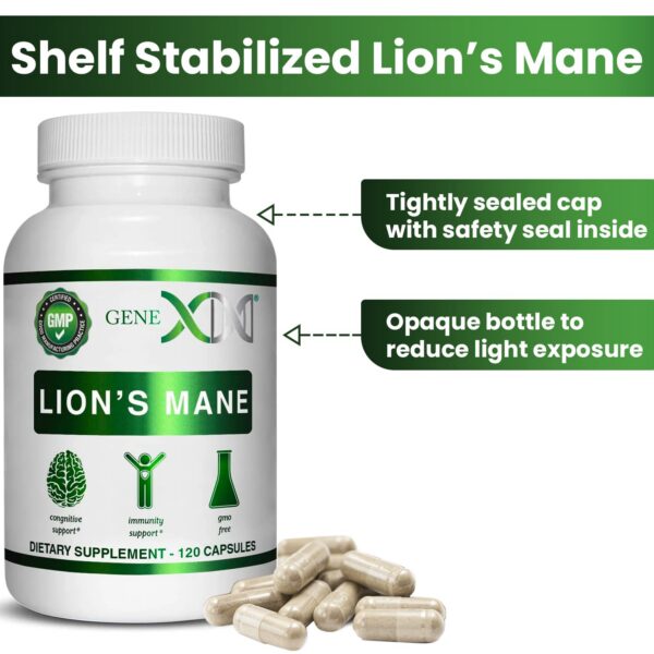 Genex Formulas Lions Mane suplemento natural para enfoque