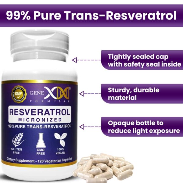Suplemento Genex Trans Resveratrol envase cerrado