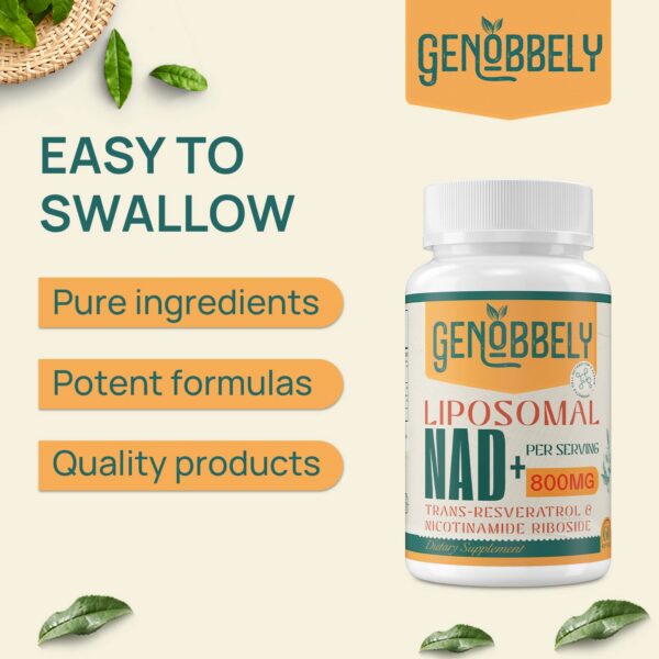Genobbely liposomal NAD+ frasco de 60 días