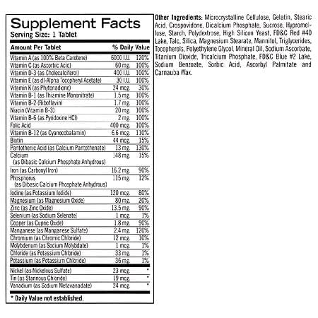 Geritol suplemento multivitamínico para salud