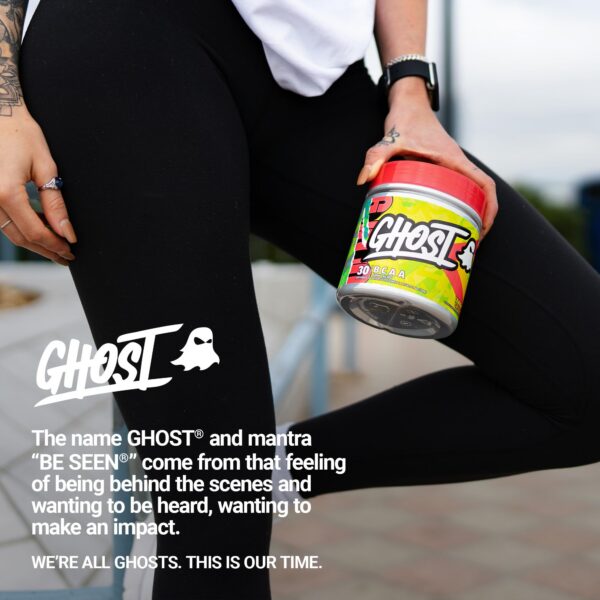 Envase y porciones de Ghost BCAA