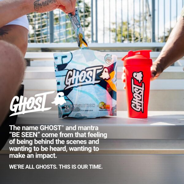 Logo y empaque de GHOST Hydration