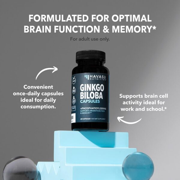 Ginkgo Biloba fosfatidilserina salud cerebral suplemento nootrópico