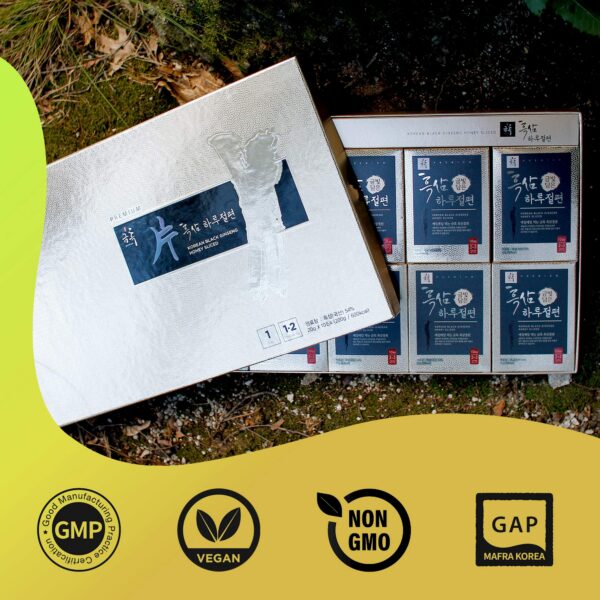 Ginseng negro certificado GeumHeuk presentación alta calidad