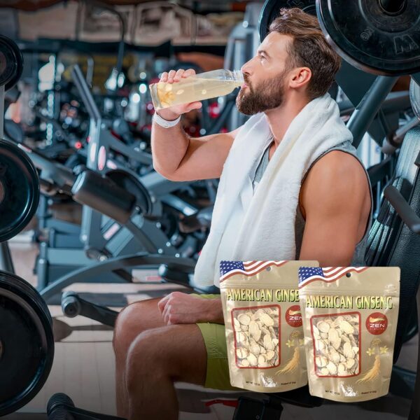 Version 1.0.0 Ginseng Panax americano para energía y stamina natural