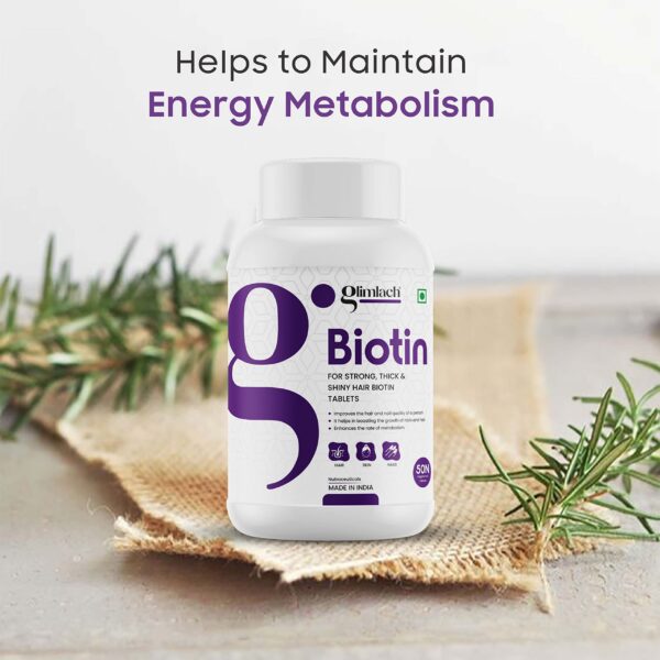 Frasco GLIMLACH Biotin con cápsulas