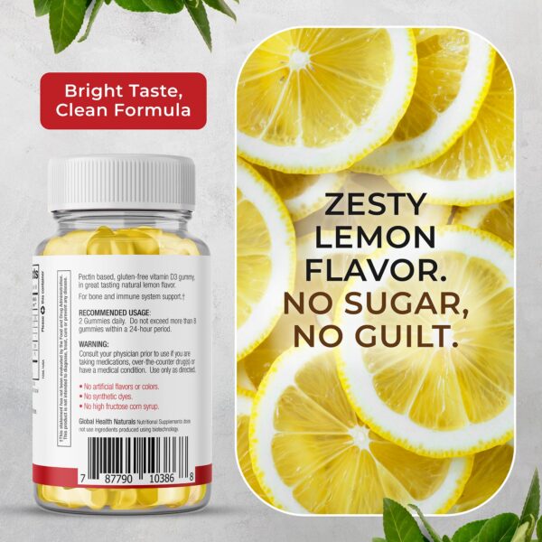 Paquete de 60 gomitas de D3