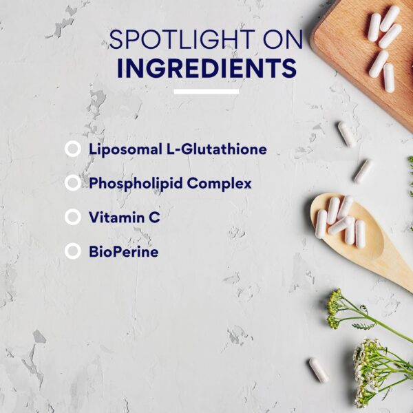 Frasco de Glutathione con etiqueta