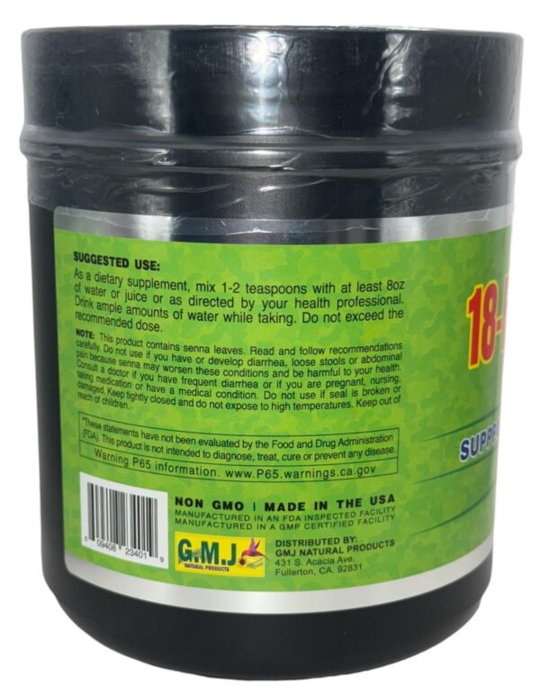 Version 1.0.0 G.M.J suplemento polvo 18 fibras para desintoxicación