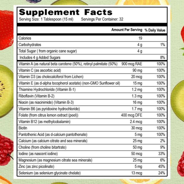 Version 1.0.0 Etiqueta con lista de ingredientes Go Healthy