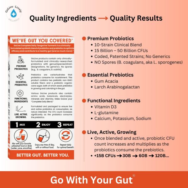 GoLive mezclas para salud digestiva y equilibrio intestinal