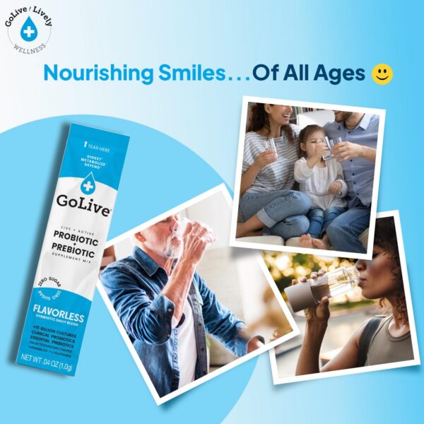 GoLive suplementos en polvo salud digestiva sin refrigeración 28 sobres
