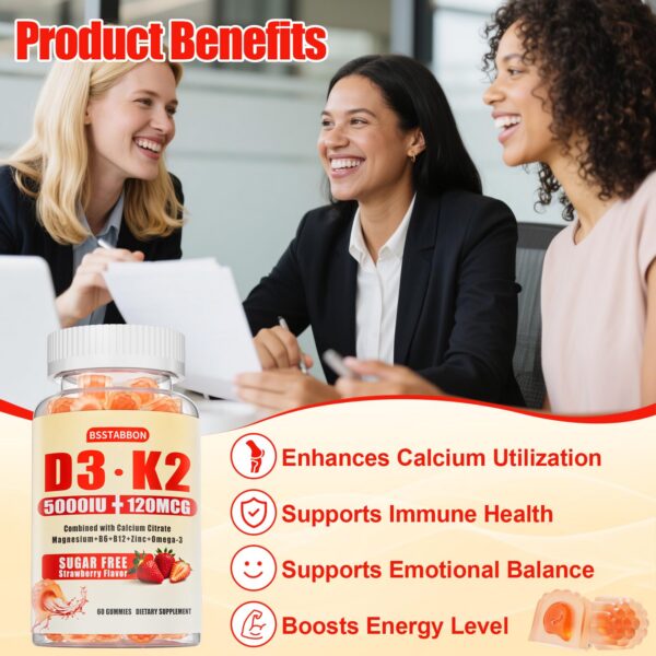 Combinación D3 K2 Omega-3 en empaque