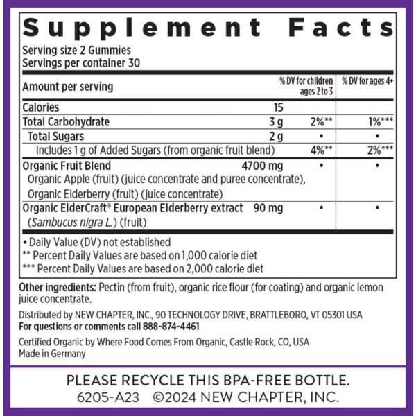 Gominolas de alimento integral New Chapter