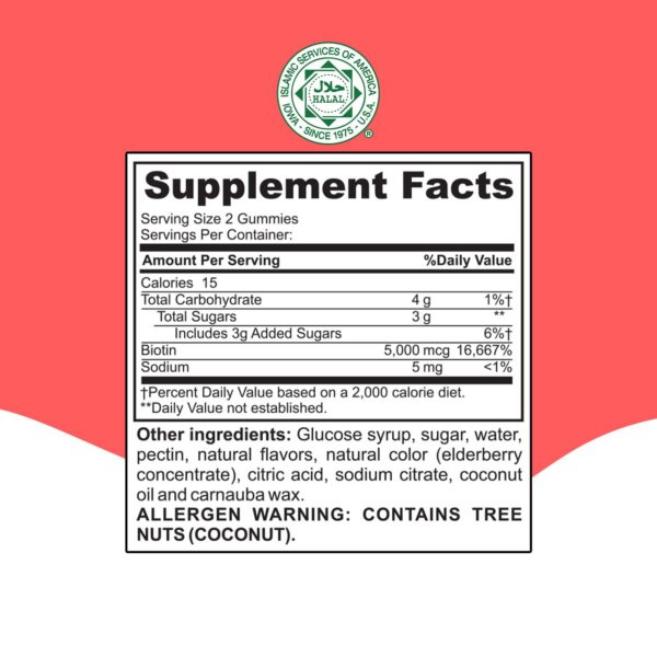 Gominolas Khair biotina empaque lateral