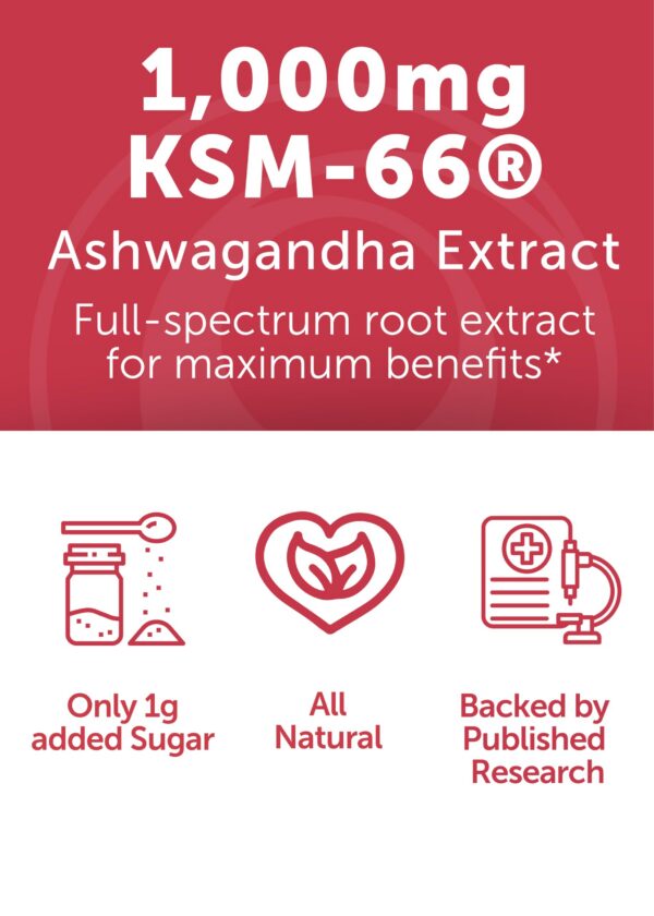 Sabor fresa gomas Ashwagandha KSM-66 Lunakai