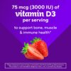 Gominolas vitamina D3 vitafusion para adultos sabor natural a fresa