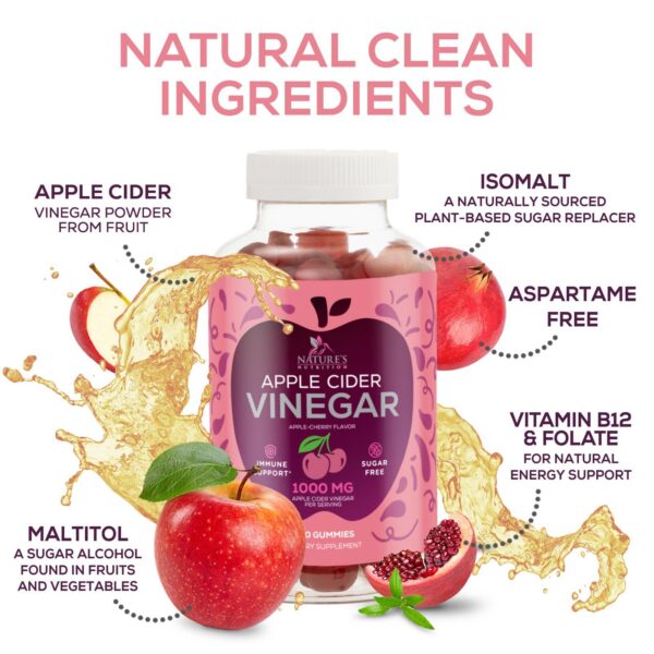 Version 1.0.0 Gomitas ACV 1000mg sin azúcar vitamina b12 energía natural