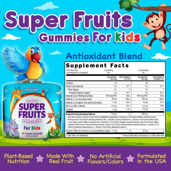 gomitas vitaminas y antioxidantes super fruit infusions