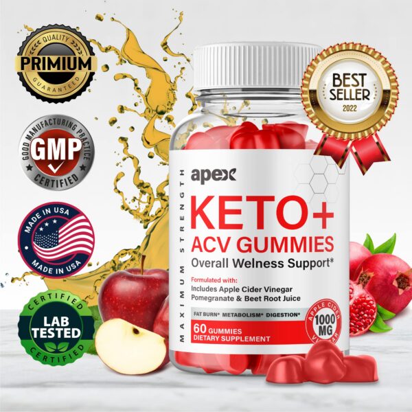 Gomitas Apex Keto ACV beneficios para perder peso y energía