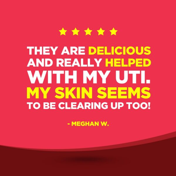 Gomitas de arándano no transgénicas para la salud