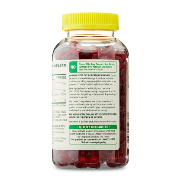 Version 1.0.0 Gomitas B12 Spring Valley para vegetarianos.