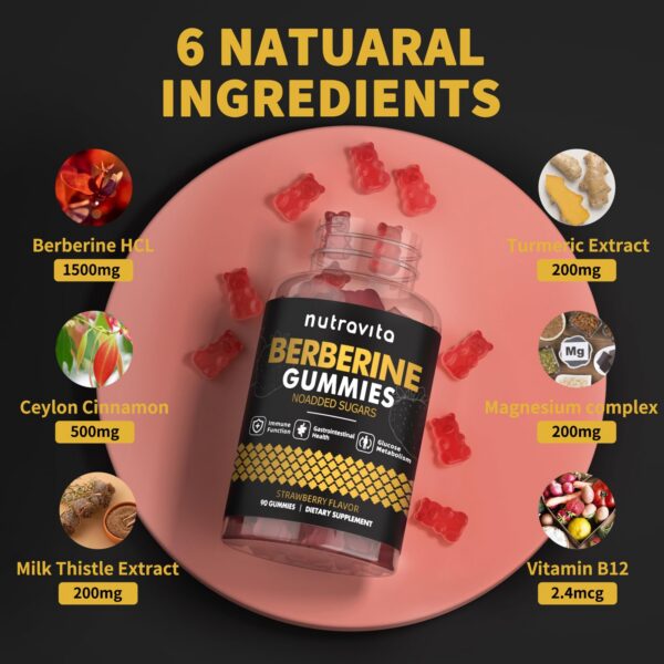 Gomitas berberina hcl con canela Ceilán sin azúcar