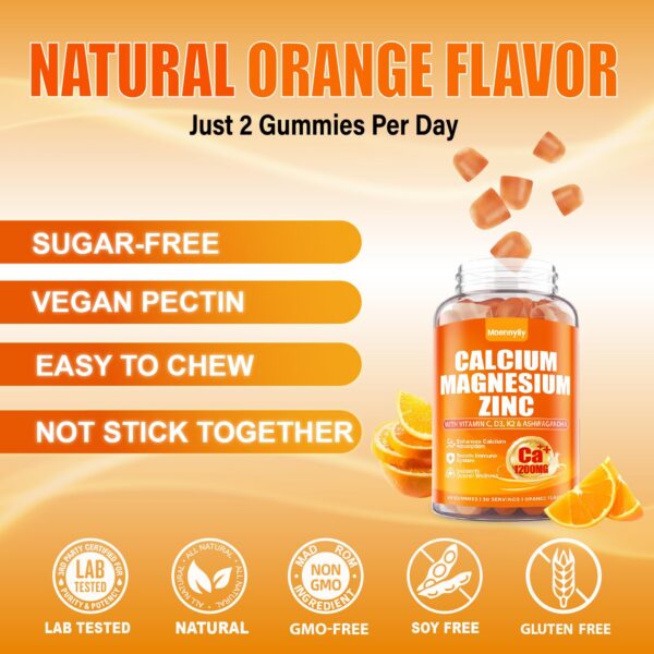 Gomitas calcio en presentación