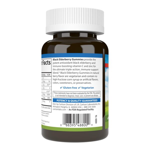Gomitas Carlson en envase para inmunidad saludable