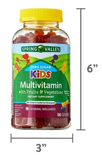 Version 1.0.0 Gomitas con colina para desarrollo cerebral saludable niños