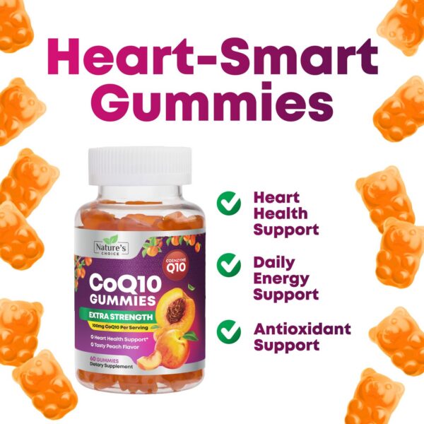 Gomitas CoQ10 con antioxidantes para energía y corazón