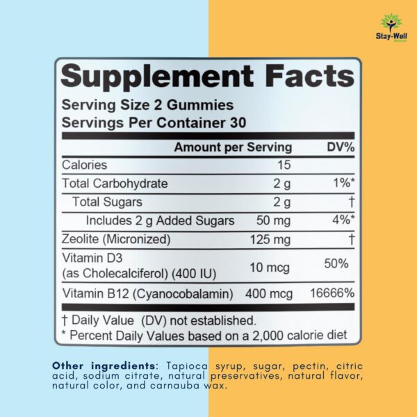 Gomitas desintoxicantes con sabor de baya mixta para niños