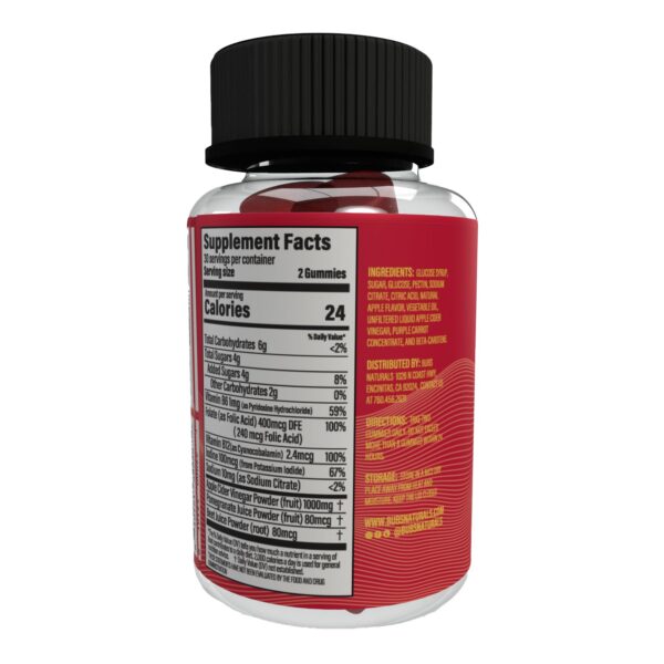 Gomitas para digestión y energía con vinagre sidra manzana