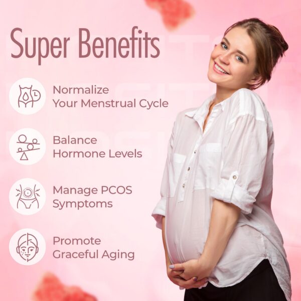 Gomitas durazno sin azúcar para equilibrio hormonal y ovulación