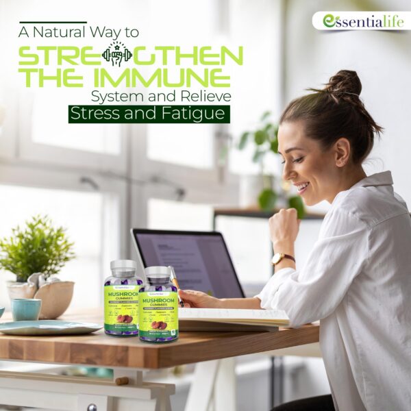 Gomitas Essentialife con ingredientes naturales para inmunidad