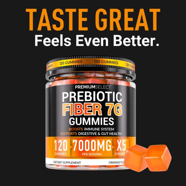 Version 1.0.0 Gomitas de fibra prebiótica para adultos 120 cuentas