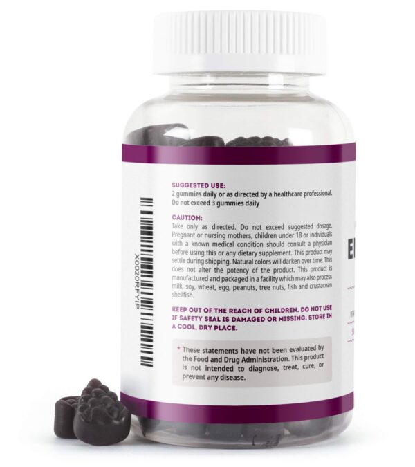 Gomitas flor de saúco zinc vitamina c para bienestar familiar