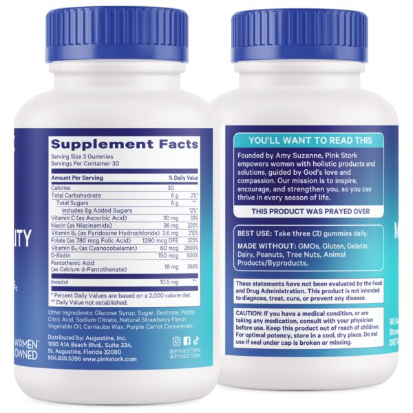 Gomitas en frasco vistos de cerca