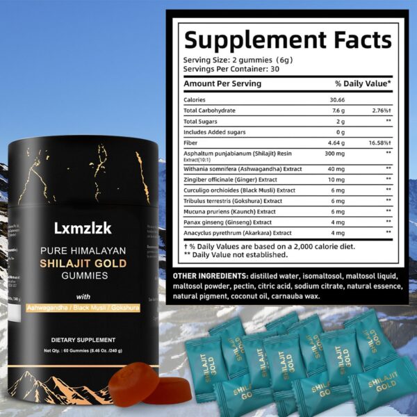 Version 1.0.0 Frasco de gomitas Gold en estante