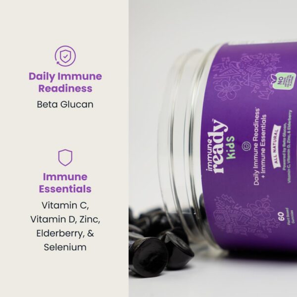 Gomitas Immune Ready sabor baya para niños activos y saludables