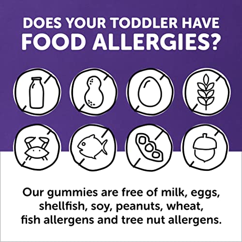 Gomitas infantiles SmartyPants con vitaminas y omega 3 para niños 2 a 3 años