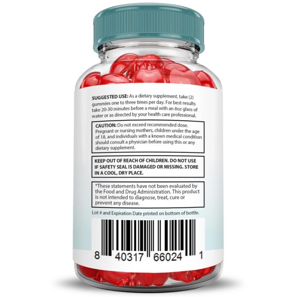 Gomitas Keto Genesis detalle etiqueta ingredientes