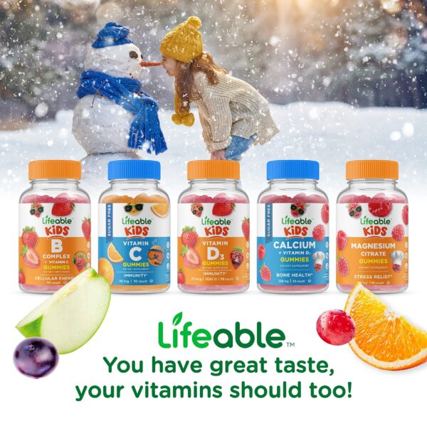 Gomitas Lifeable presentación frasco zinc y biotina niños