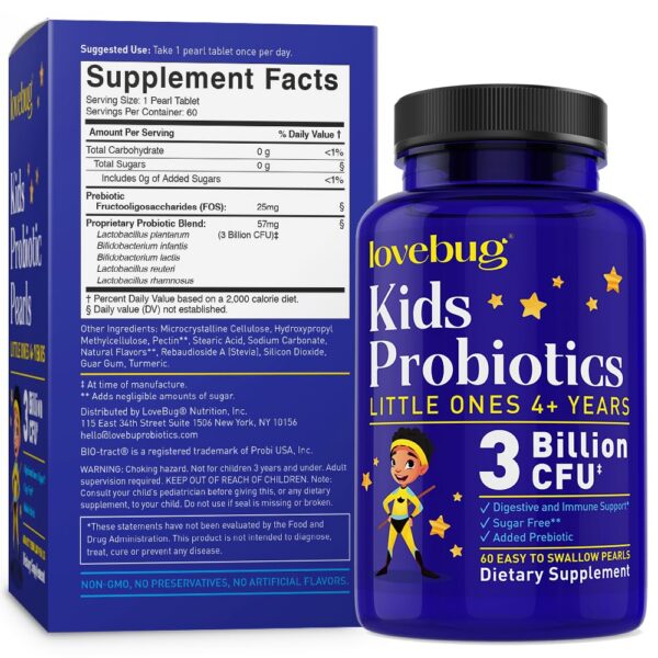 Gomitas Lovebug probióticas para niños con cepas basadas en suelo