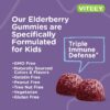 Gomitas masticables sabor baya para apoyo inmunológico niños