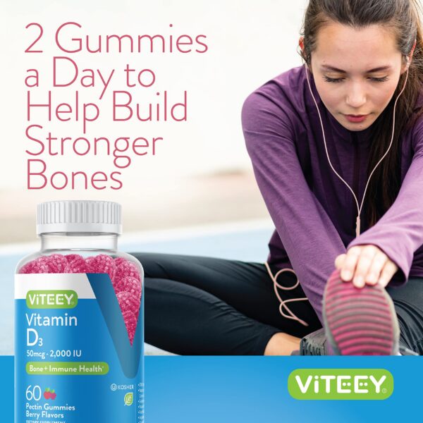 Gomitas vitamina d3 2000 iu para adolescentes y adultos