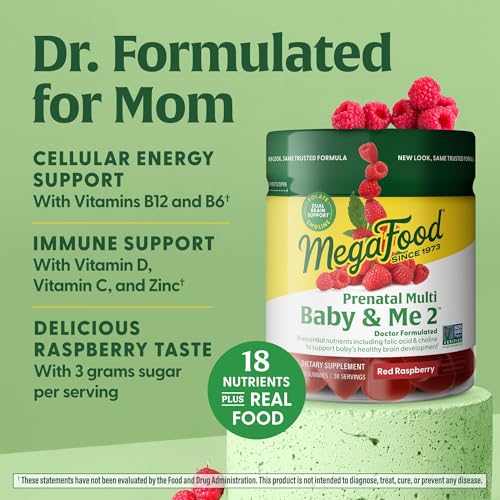 Gomitas MegaFood Baby & Me 2 para mujeres embarazadas