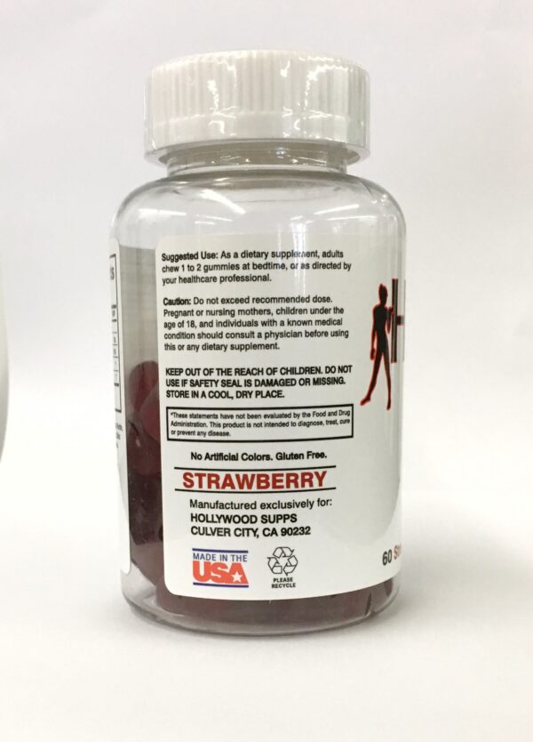 Gomitas melatonina Hollywood Supps foto frontal de envase