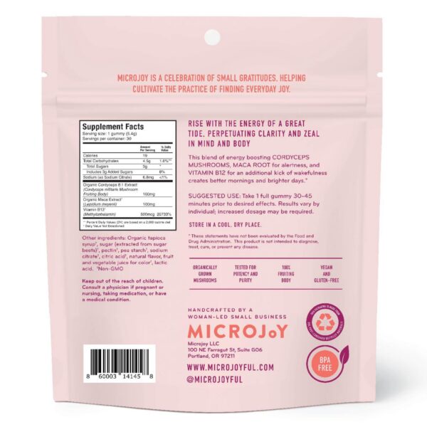 Gomitas Microjoy naturales sin aditivos artificiales ni azúcares altos